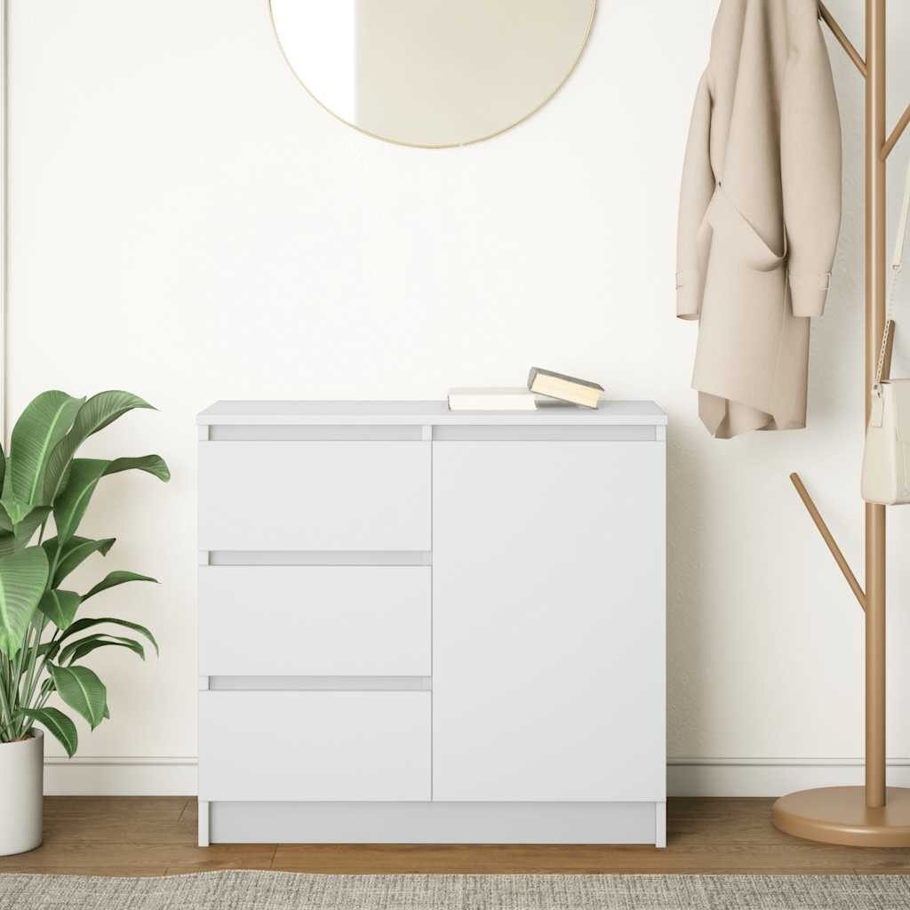 vidaXL Sideboard Sideboard mit Schublade Weiß günstig online kaufen