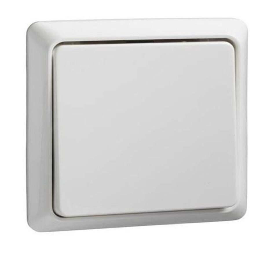 Schneider Electric Schalter Elso 506304 Taster 42V/1A Aufputz flach RENOVIERUNG reinweiß