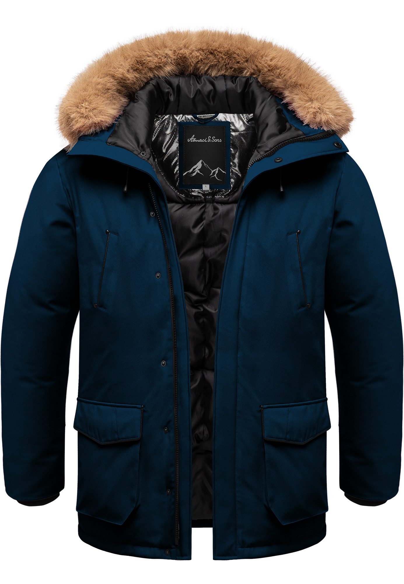 Amaci&Sons Winterjacke NORWALK Winterjacke Herren Gefütterte Dicke Glanz Wi günstig online kaufen