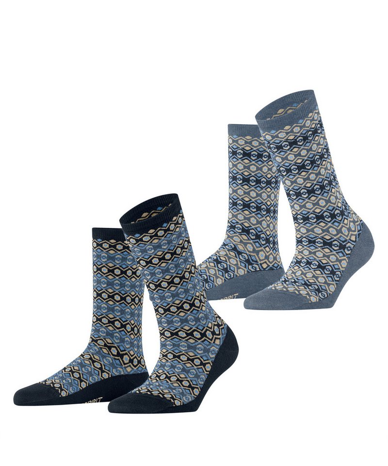 Esprit Socken Esprit Scandinavian 2-Pack Damen (2-Paar)
