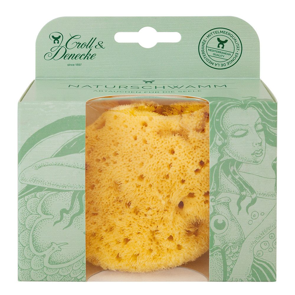 Croll & Denecke Hautpflegeschwamm Silk Schwamm, Silk Schwamm Mermaid Box 13 × 12 × 5 cm