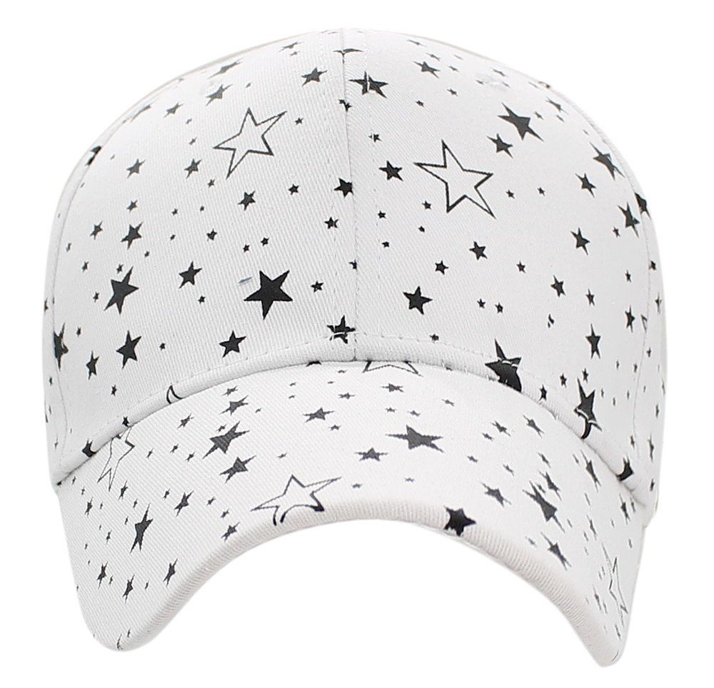 dy_mode Baseball Cap Damen Baseballkappe Frauen Schirmmütze Kappe mit Sterne Muster One Size