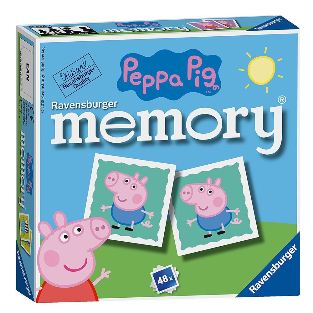 Peppa Pig Spiel Mini Memory® Pig 48 Bildkarten Peppa Wutz Ravensburger Spiel, Memory