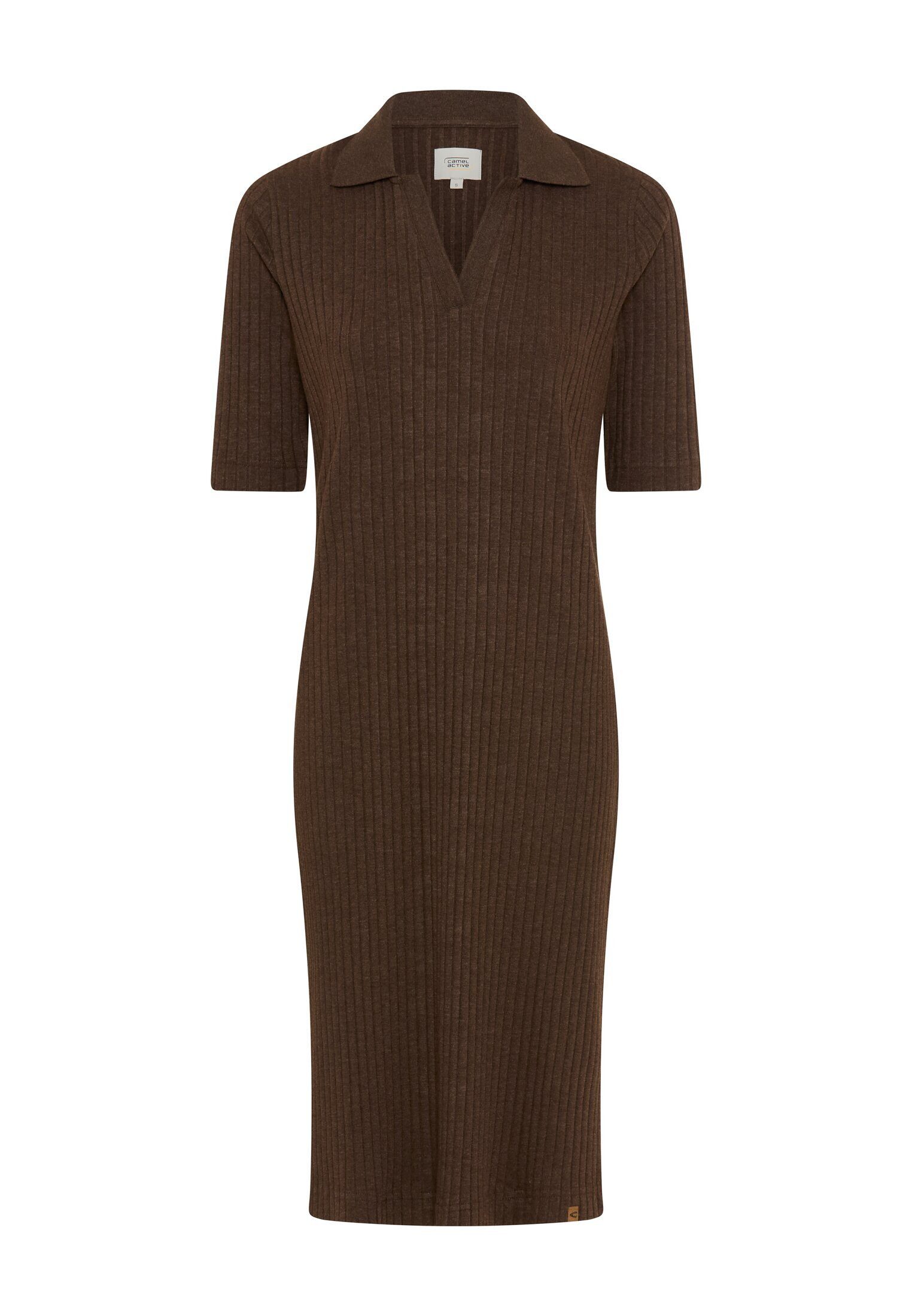 camel active Shirtkleid aus Baumwollgemisch Kurzarm