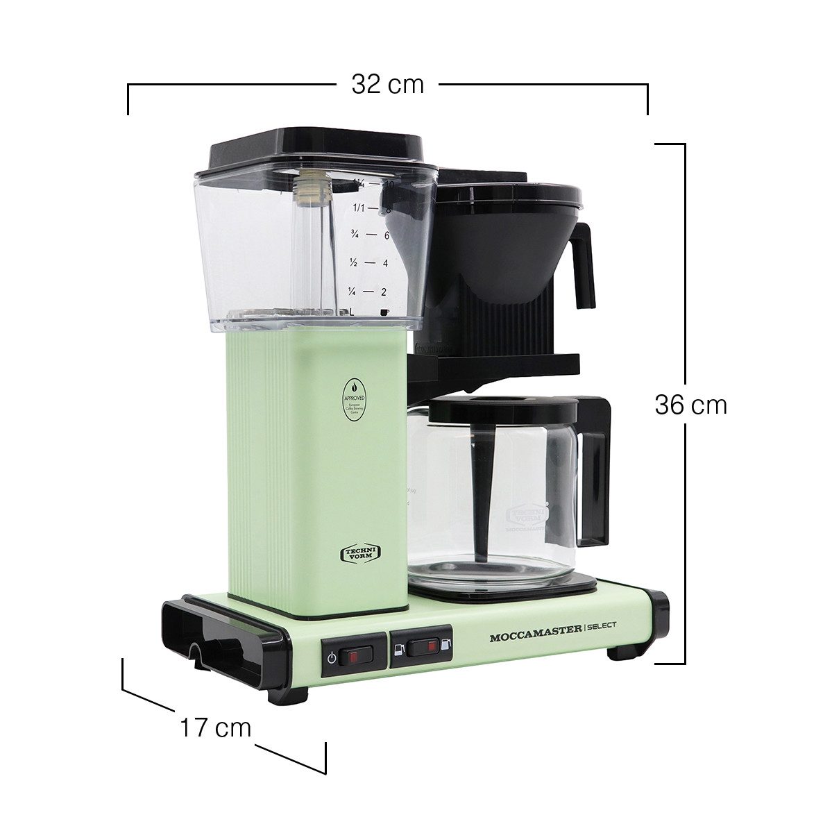 Moccamaster Filterkaffeemaschine, 1.25l Kaffeekanne