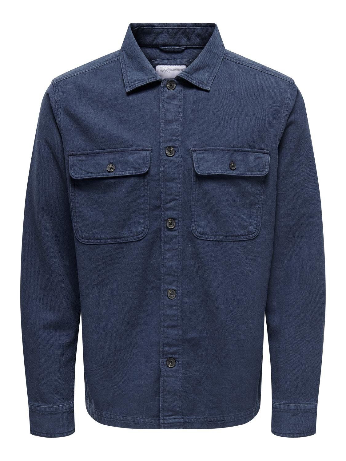 ONLY & SONS Langarmhemd ONSOLIVER TWILL günstig online kaufen