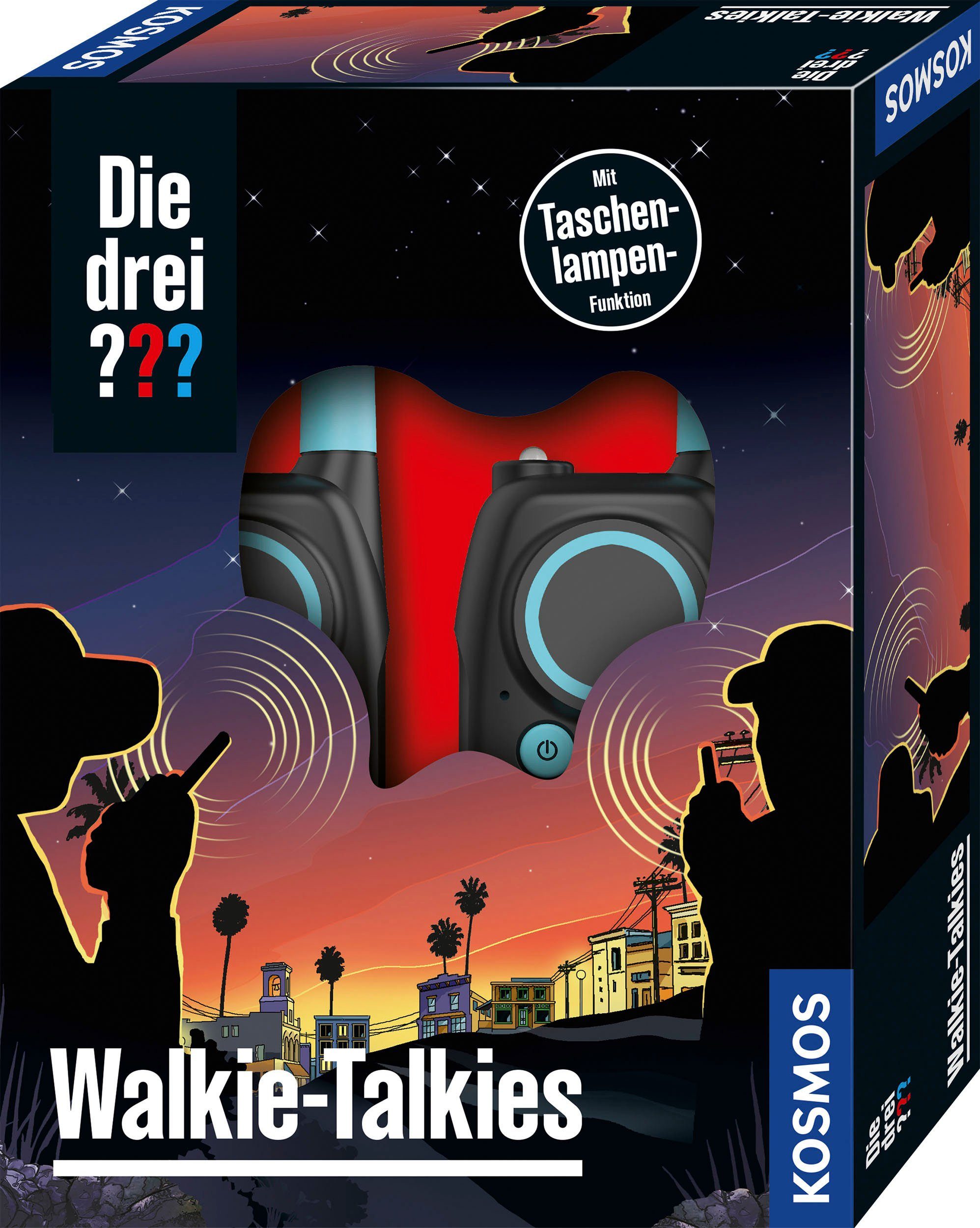 Kosmos Walkie Talkie Die drei ???, (2-St), mit Taschenlampen-Funktion