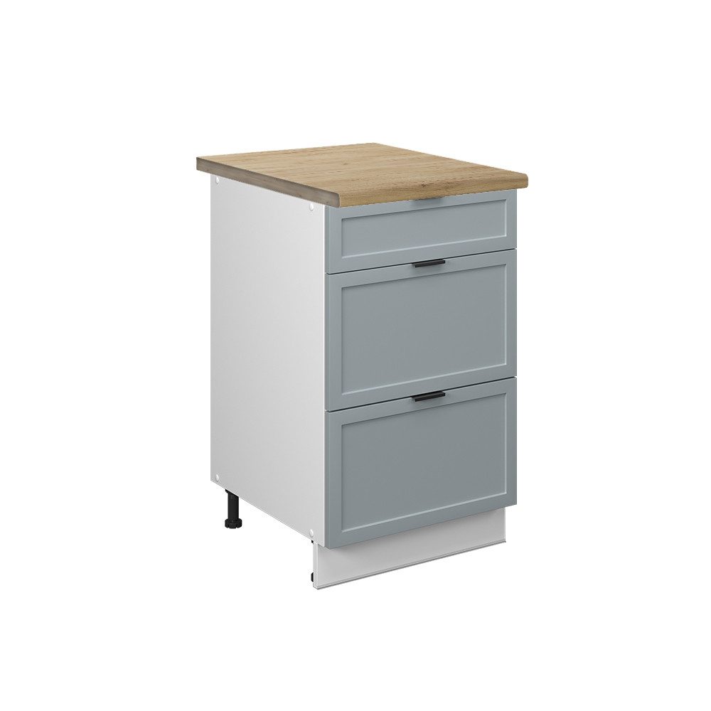 Vicco Unterschrank Fame-Line, Hellblau-grau/Weiß, 50 cm, günstig online kaufen