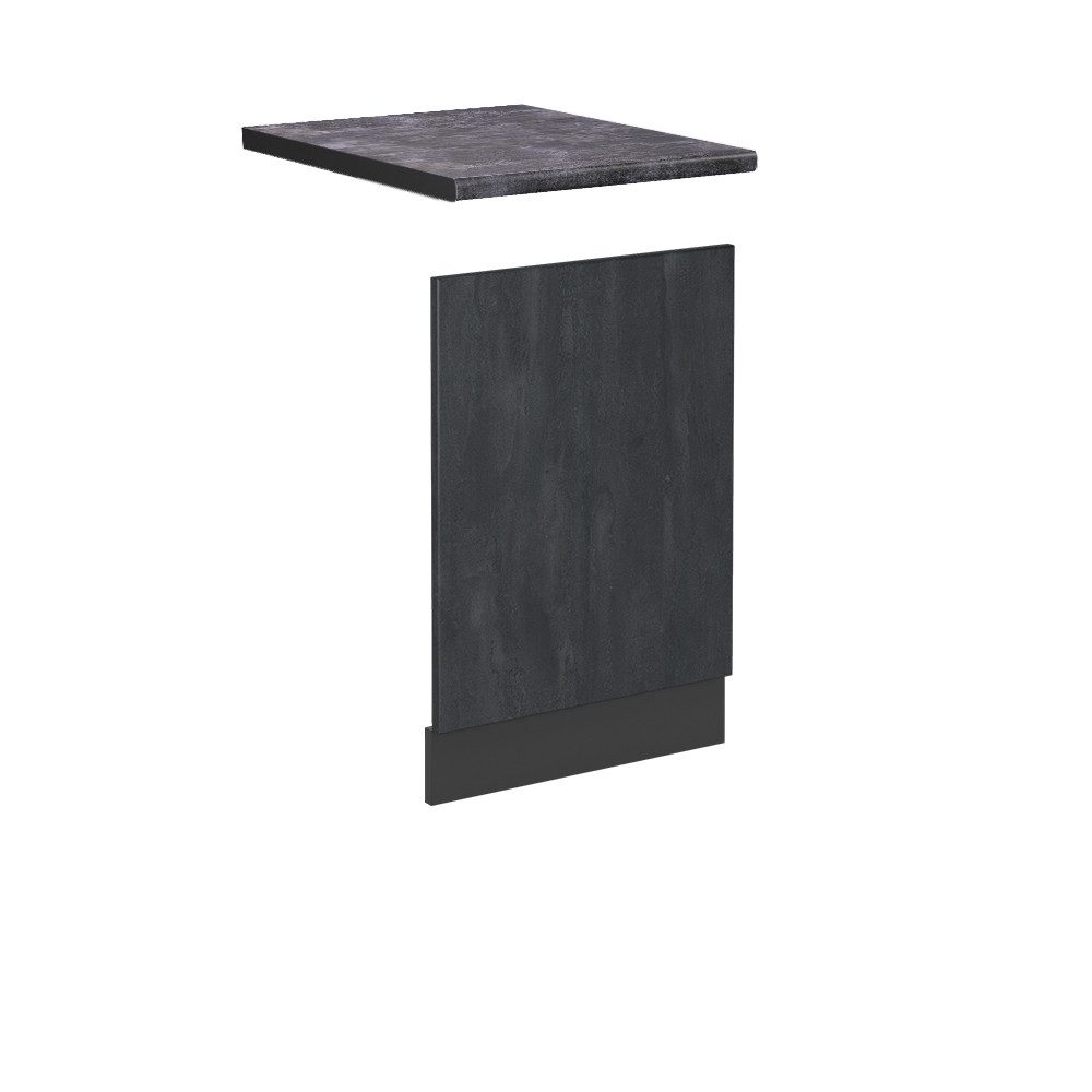 Vicco Frontblende R-Line, Schwarz Beton/Anthrazit, 45 cm AP Anthrazit (1 St)