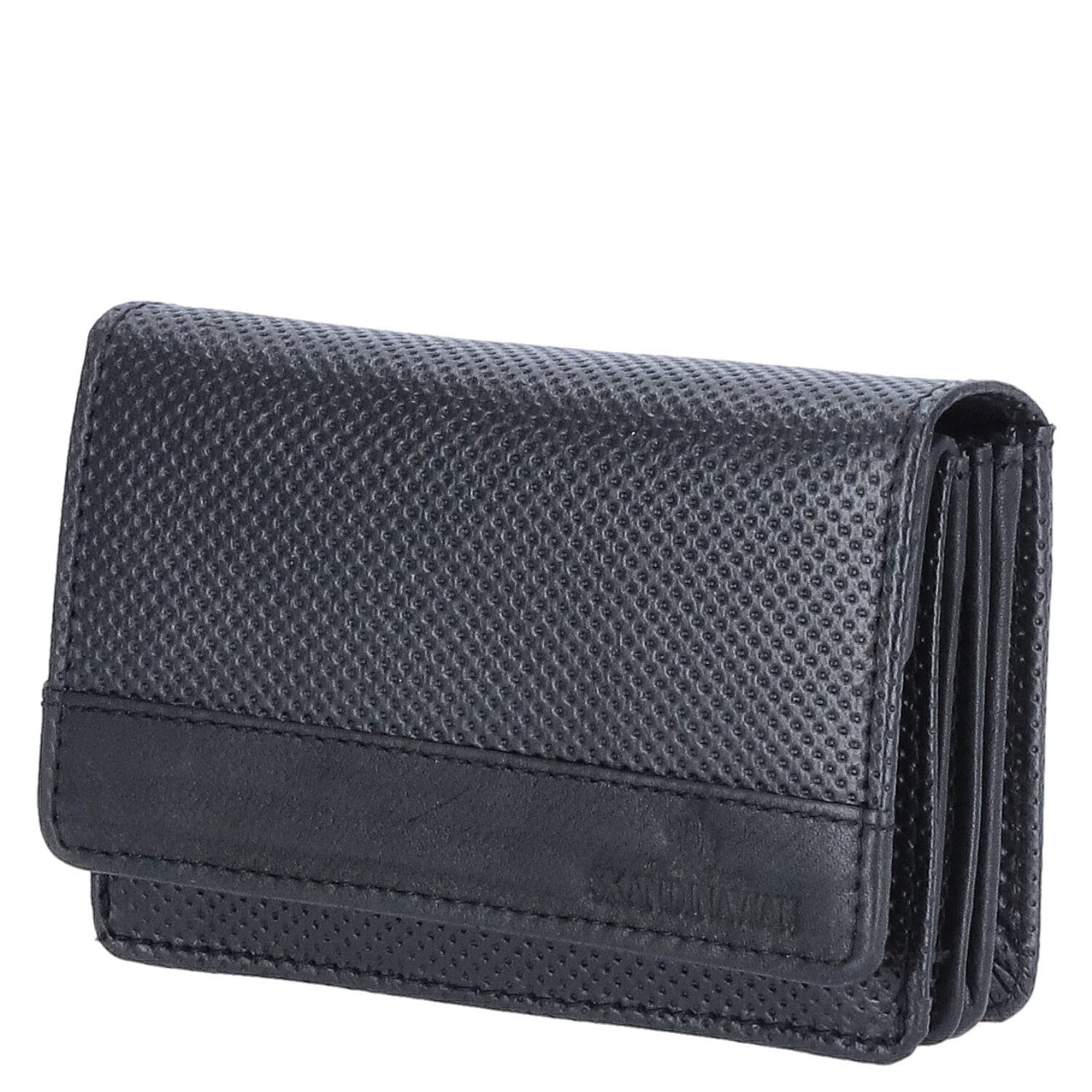 Geldbörse The Skandinavian Brand Damen Leder Geldbörse Quer Black