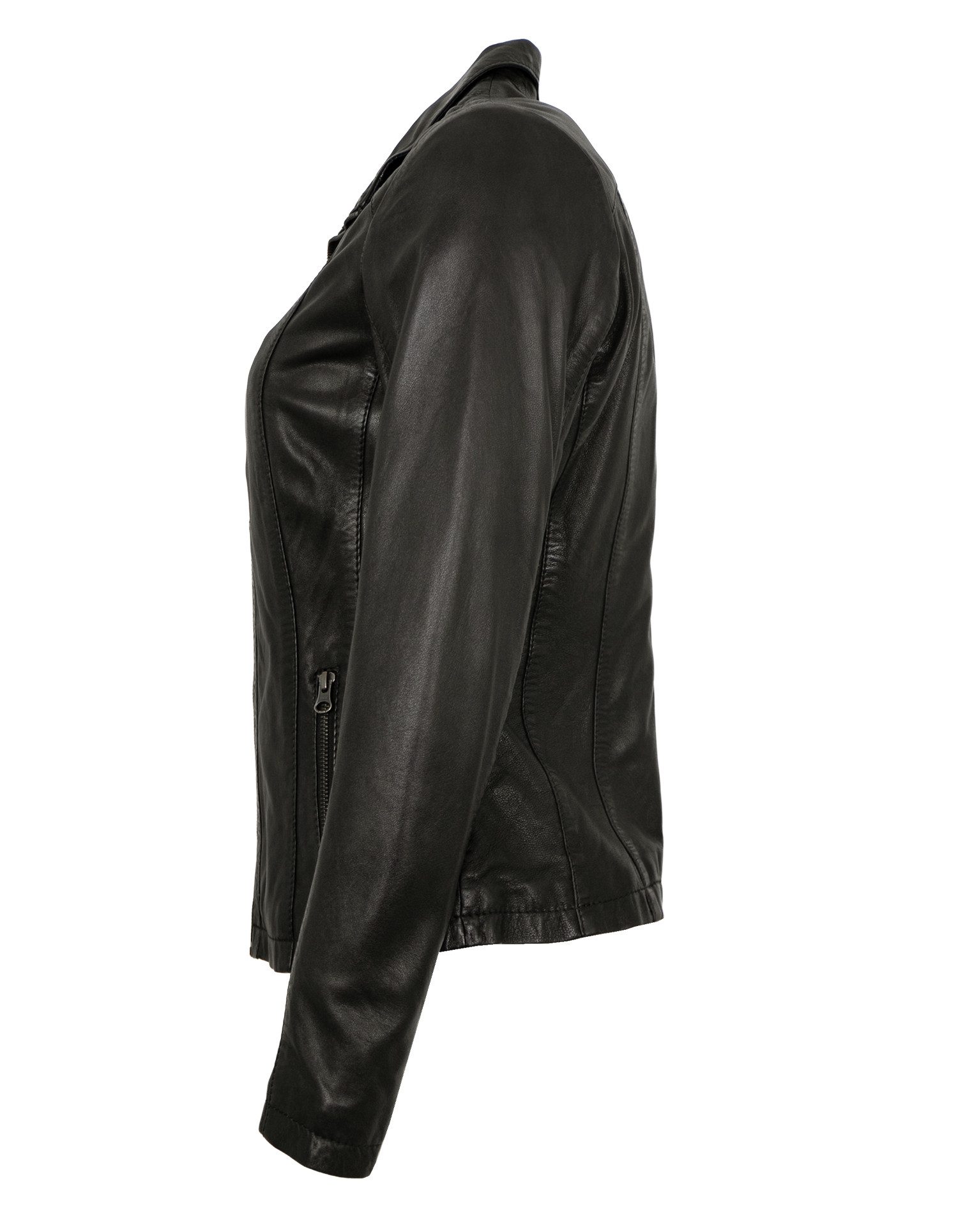 7eleven Lederjacke Chiara/L 7eleven - Damen Lederjacke Lammnappa schwarz günstig online kaufen