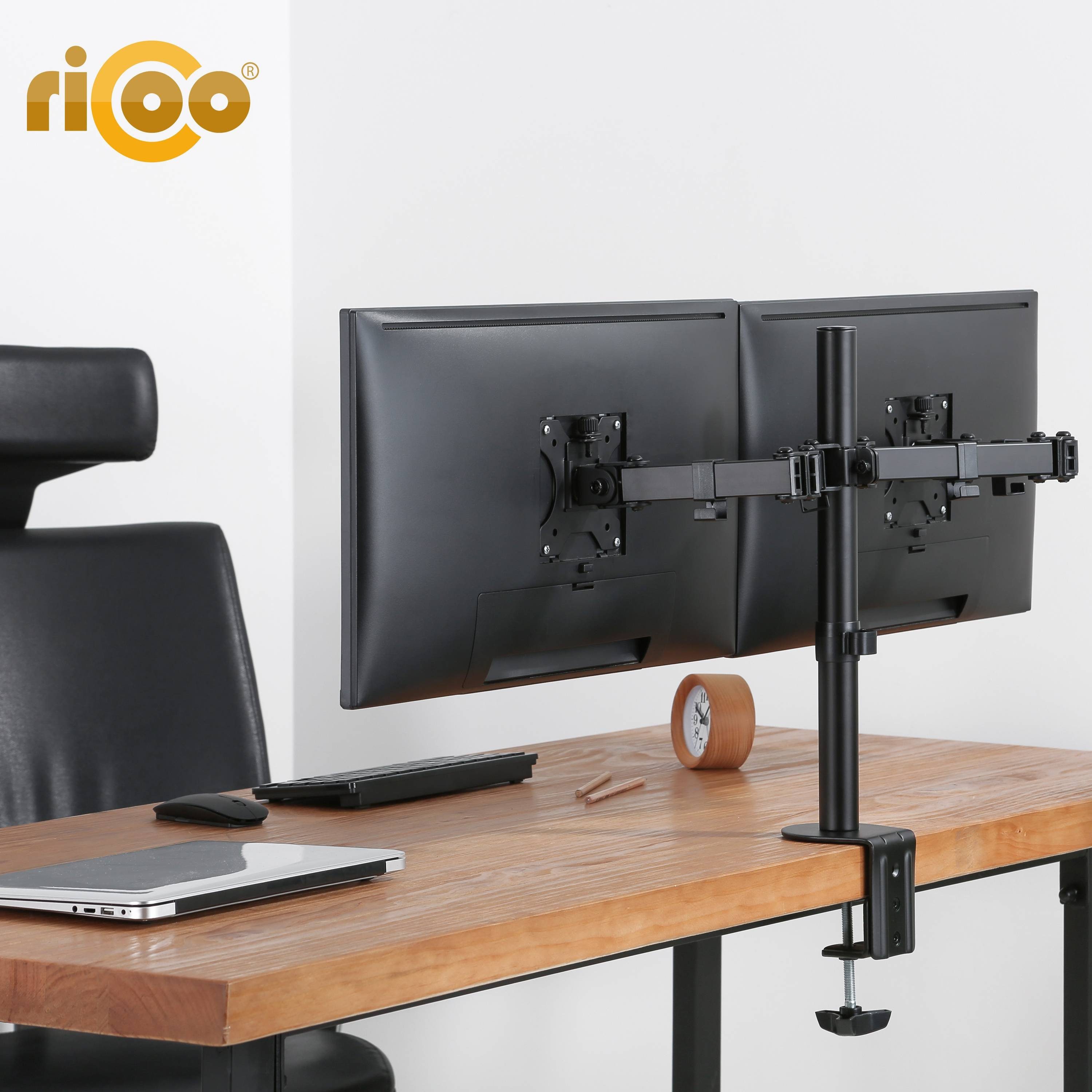RICOO »TS6711« Monitor-Halterung, (bis 27 Zoll, Tischhalterung 2 Monitore  Dual Monitorständer Bildschirm Halterung schwenkbar VESA 75/100) online  kaufen | OTTO
