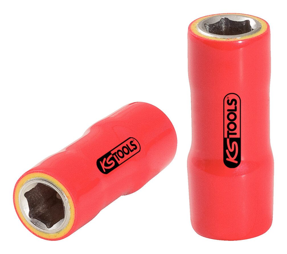 KS Tools Stecknuss, 1/4" mit Schutzisolierung
