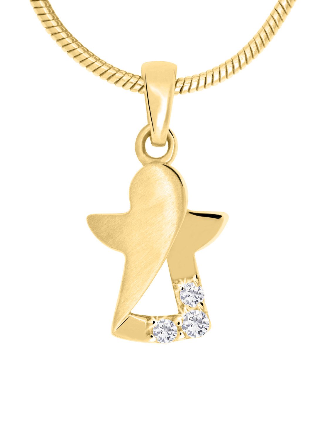 My Gold Engelanhänger Kinder Anhänger Gold 333 Engel Schutzengel - Modern Angel (inkl. Schmuckbox, 1-tlg., Set), Geschenke