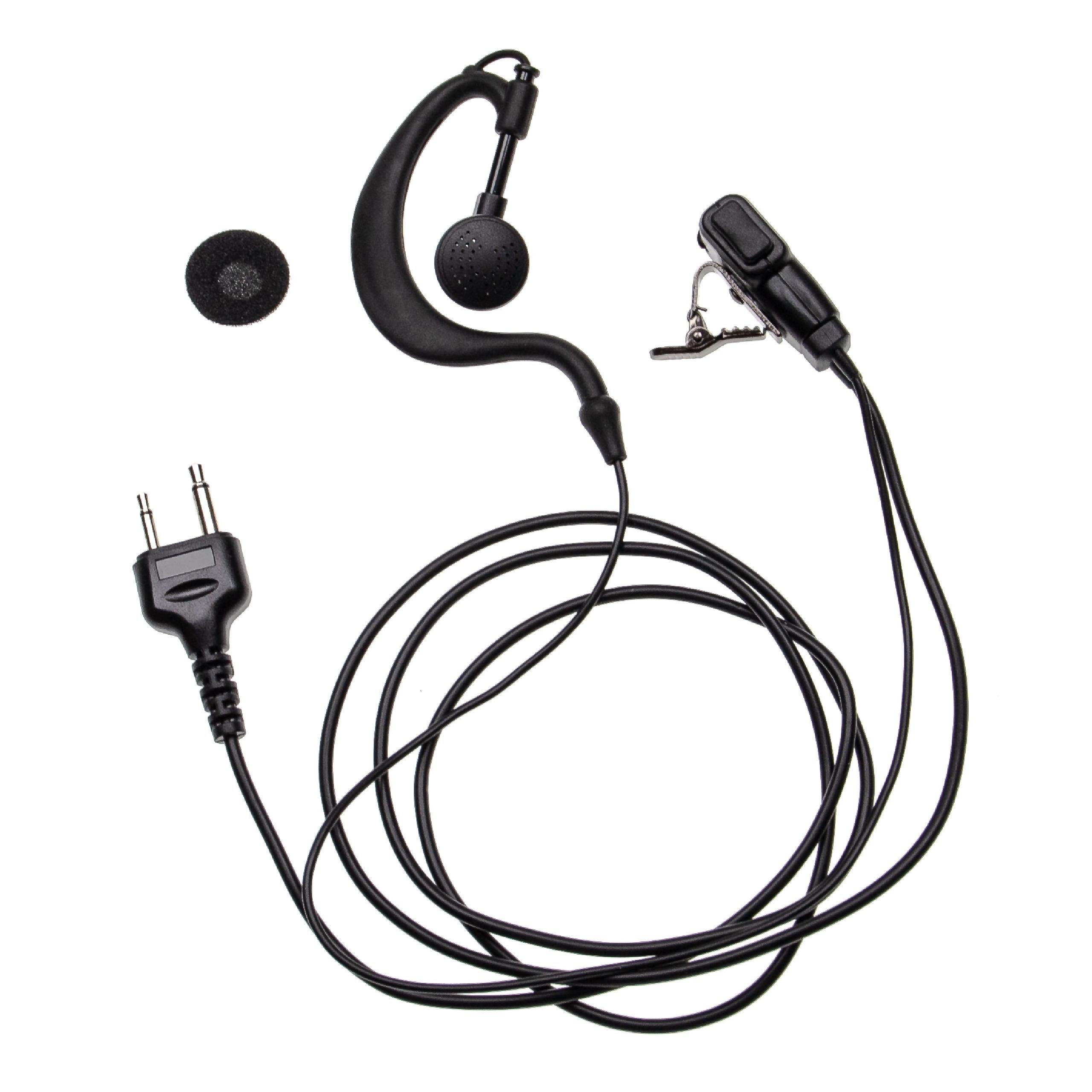 vhbw passend für KPO 4000, 2020, MT-2000, 4040, PB-1000-R Funkgerät Headset