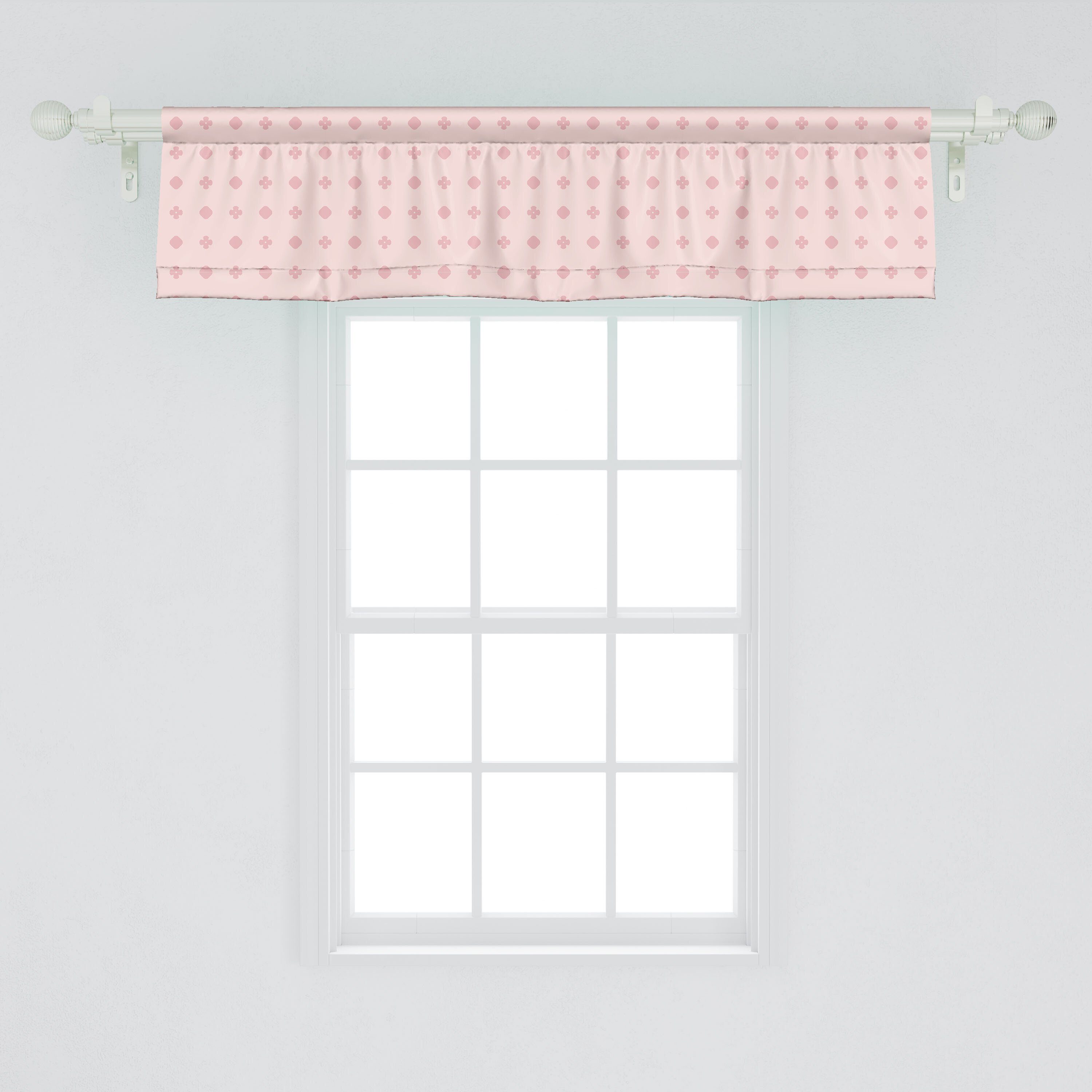 Scheibengardine Vorhang Volant für Küche Stangentasche, Inspired Forms mit Medieval Abstrakt Microfaser, Dekor Abakuhaus, Schlafzimmer