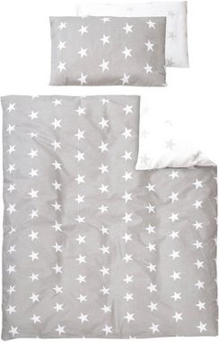 roba® Komplettbett Little Stars, 70x140 cm, 6-tlg., Matratze, Kinderbettgarnitur und Himmel, zum Juniorbett umbaubar