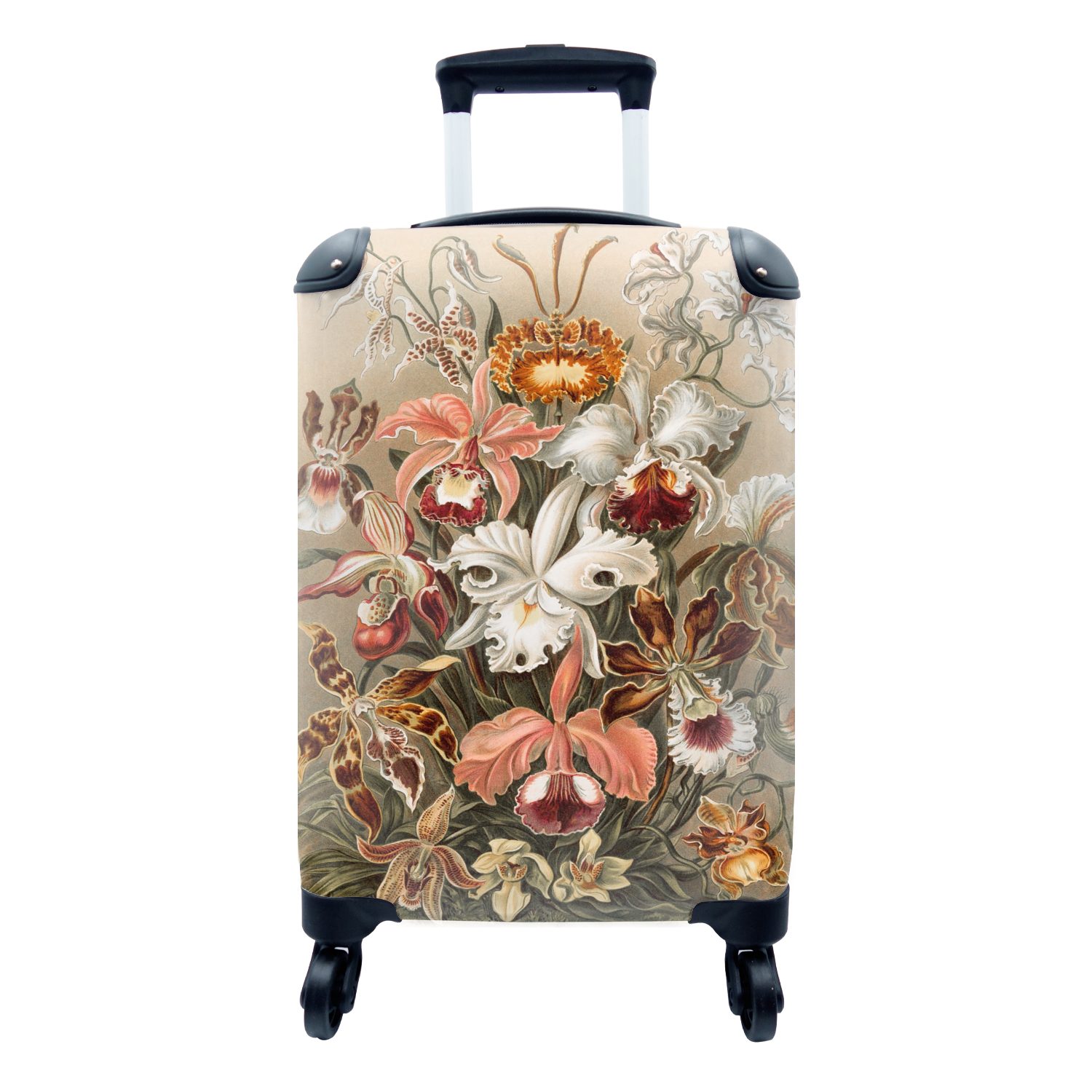 MuchoWow Handgepäckkoffer Orchidee - Ernst Haeckel, 4 Rollen, Reisetasche mit rollen, Handgepäck für Ferien, Trolley, Reisekoffer