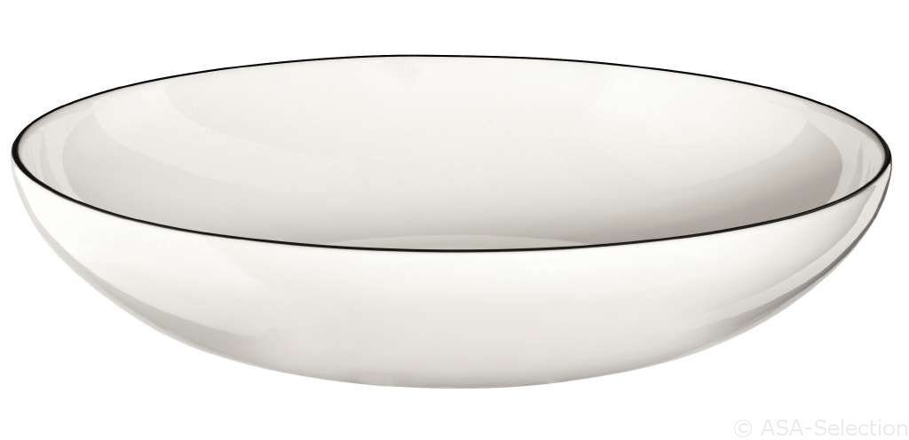ASA SELECTION Pastateller à table ligne noire Pasta-/Suppenteller 22 cm, Geschirr