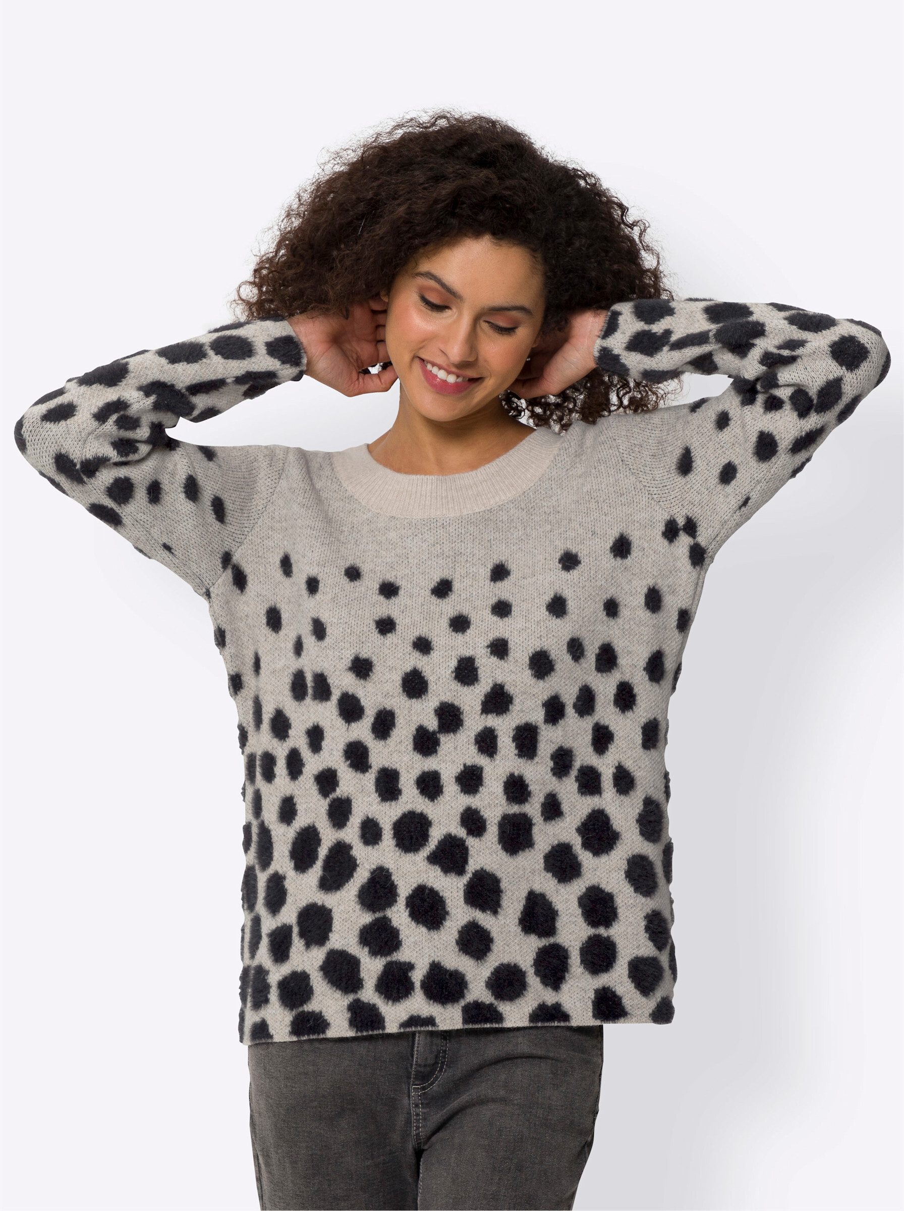heine Strickpullover Pullover Langarm Jacquard