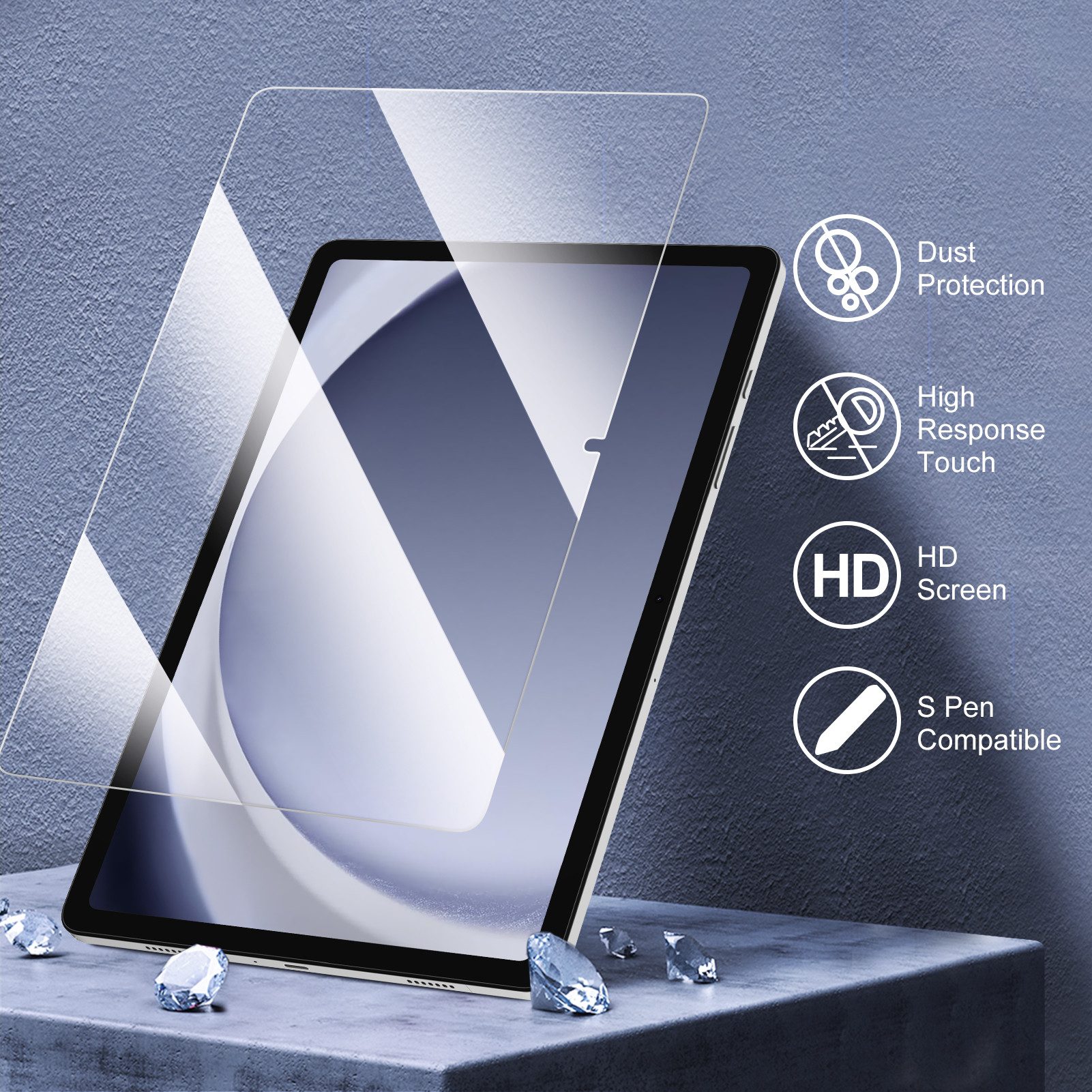 Fintie Tablet-Hülle für Samsung Galaxy Tab A11+ Plus 11" 2025 / Tab A9+ Plus 11 Zoll 2023 11 Zoll, mit Schutzfolie, Ultradünne Kunstleder Schutzhülle mit Standf – Bild 3 von 5