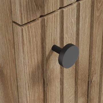 Lomadox Hochschrank RIVA-107 Badezimmerschrank Seitenschrank 35 cm breit in Eiche