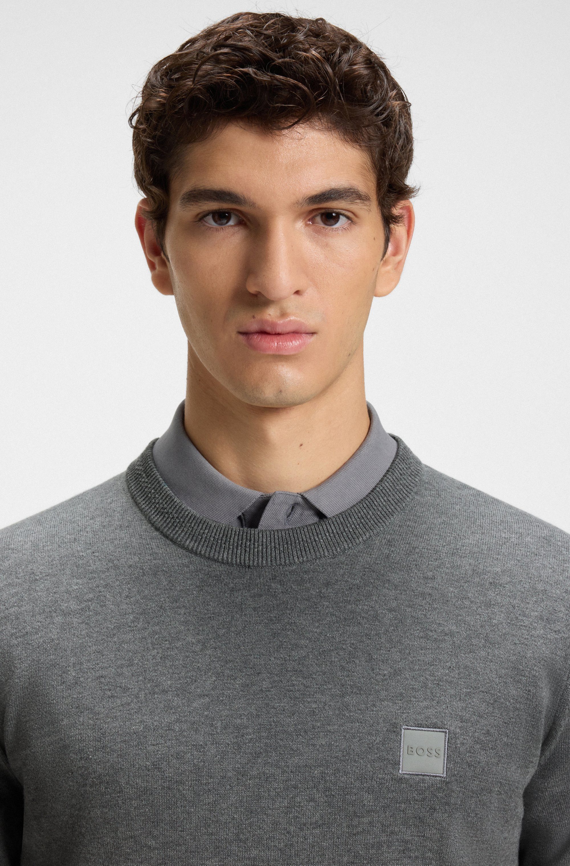 BOSS ORANGE Strickpullover Kanovano mit Rundhalsausschnitt günstig online kaufen