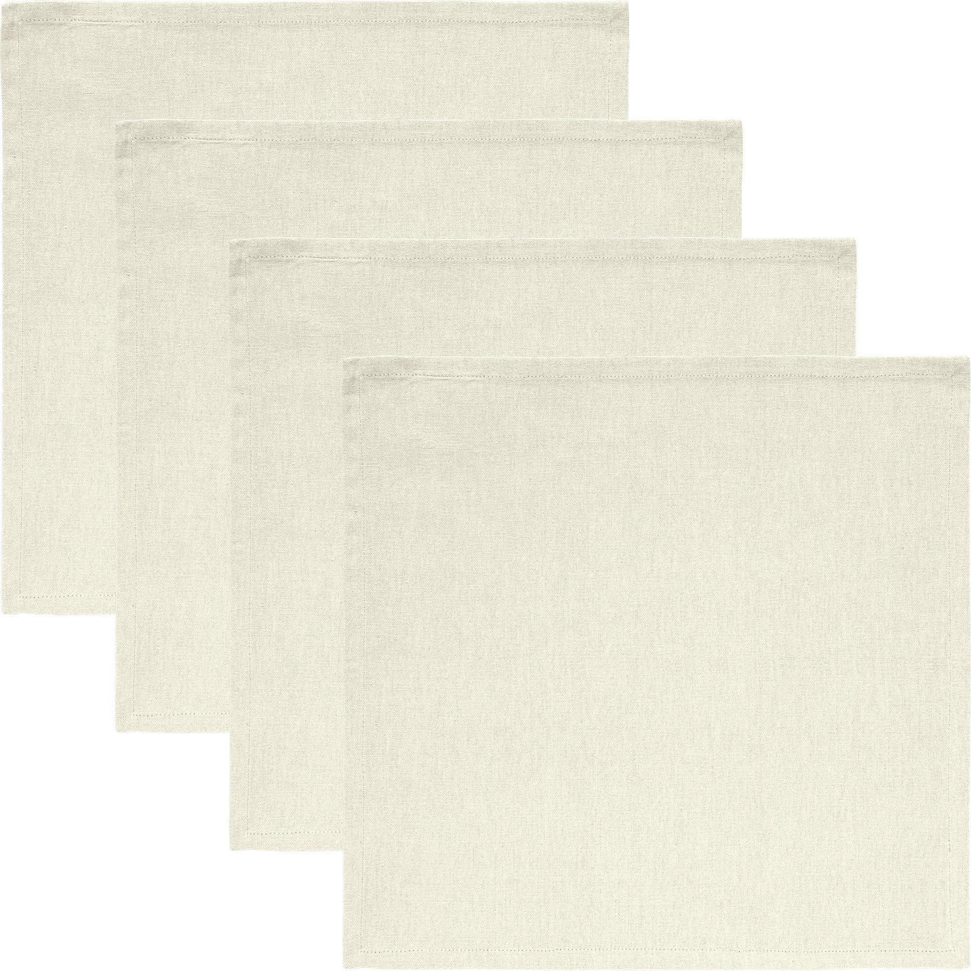REDBEST Stoffserviette Serviette "Tulsa" 4er-Pack, Baumwolle Uni