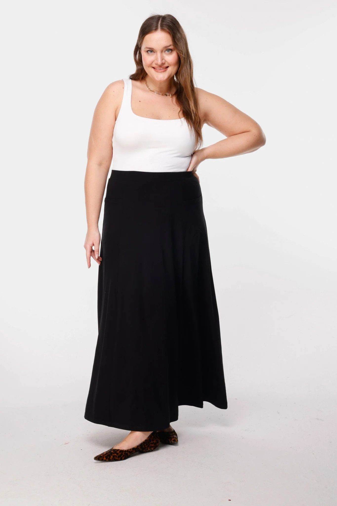 Shape of You Midirock Maxi-Jersey-Stretchrock