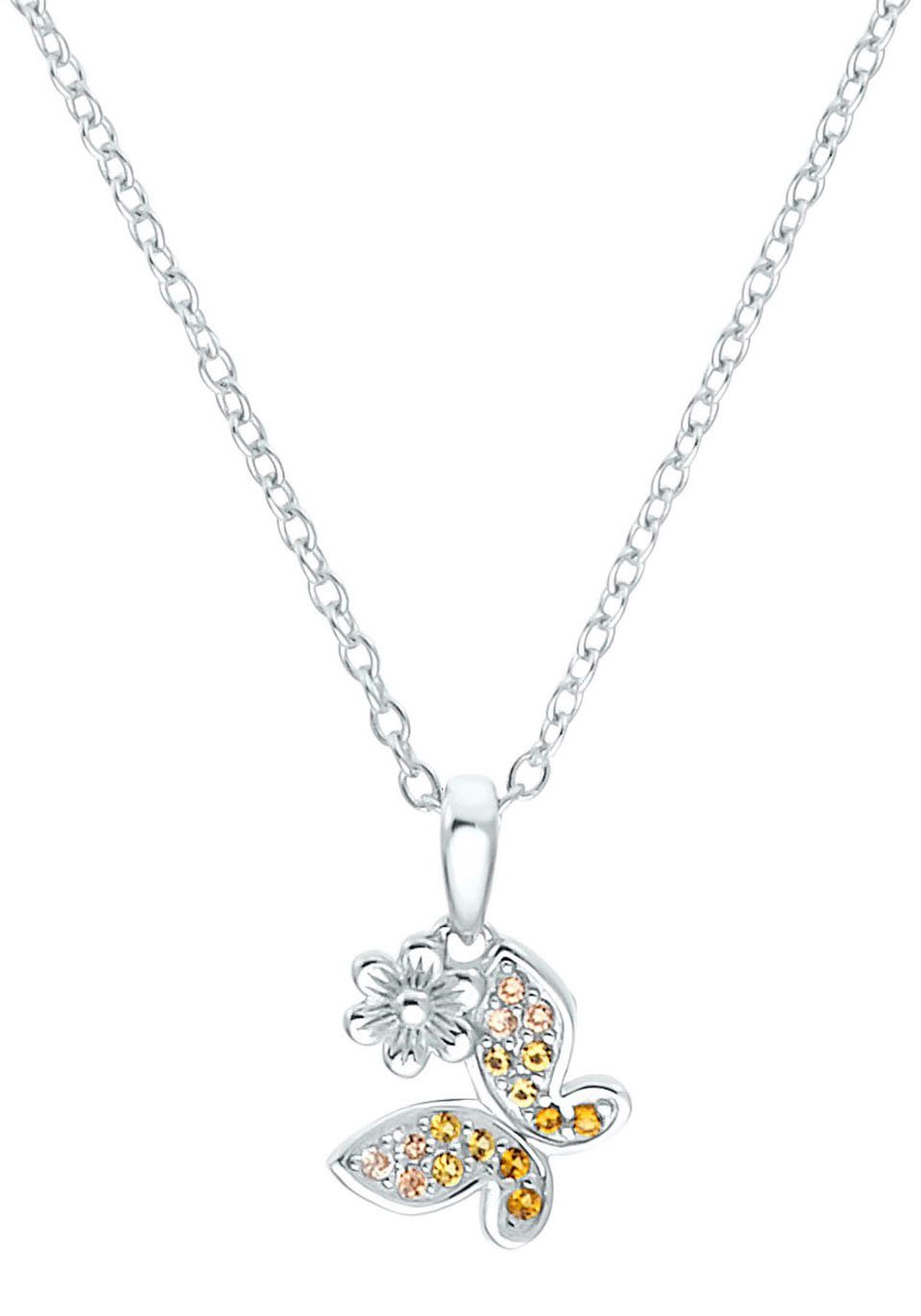 Prinzessin Lillifee Kette mit Anhänger Butterfly, 2035991, mit Zirkonia