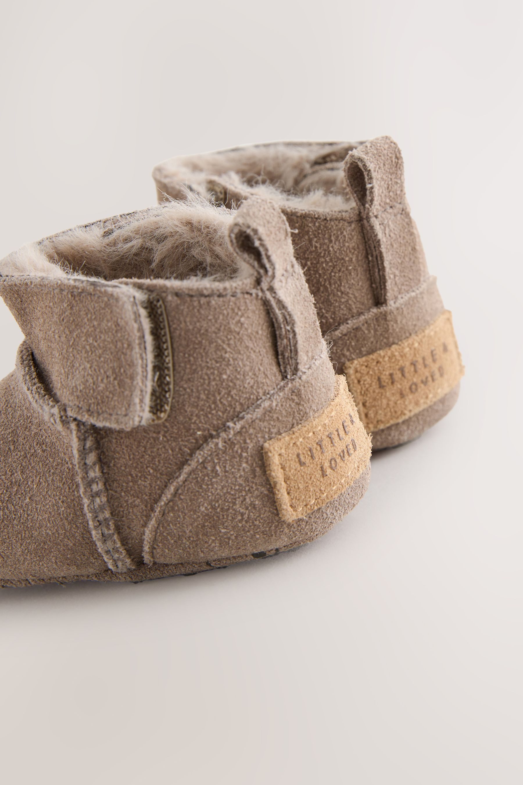 Next Baby Veloursleder-Schlupfstiefel Babystiefel – Bild 2 von 5