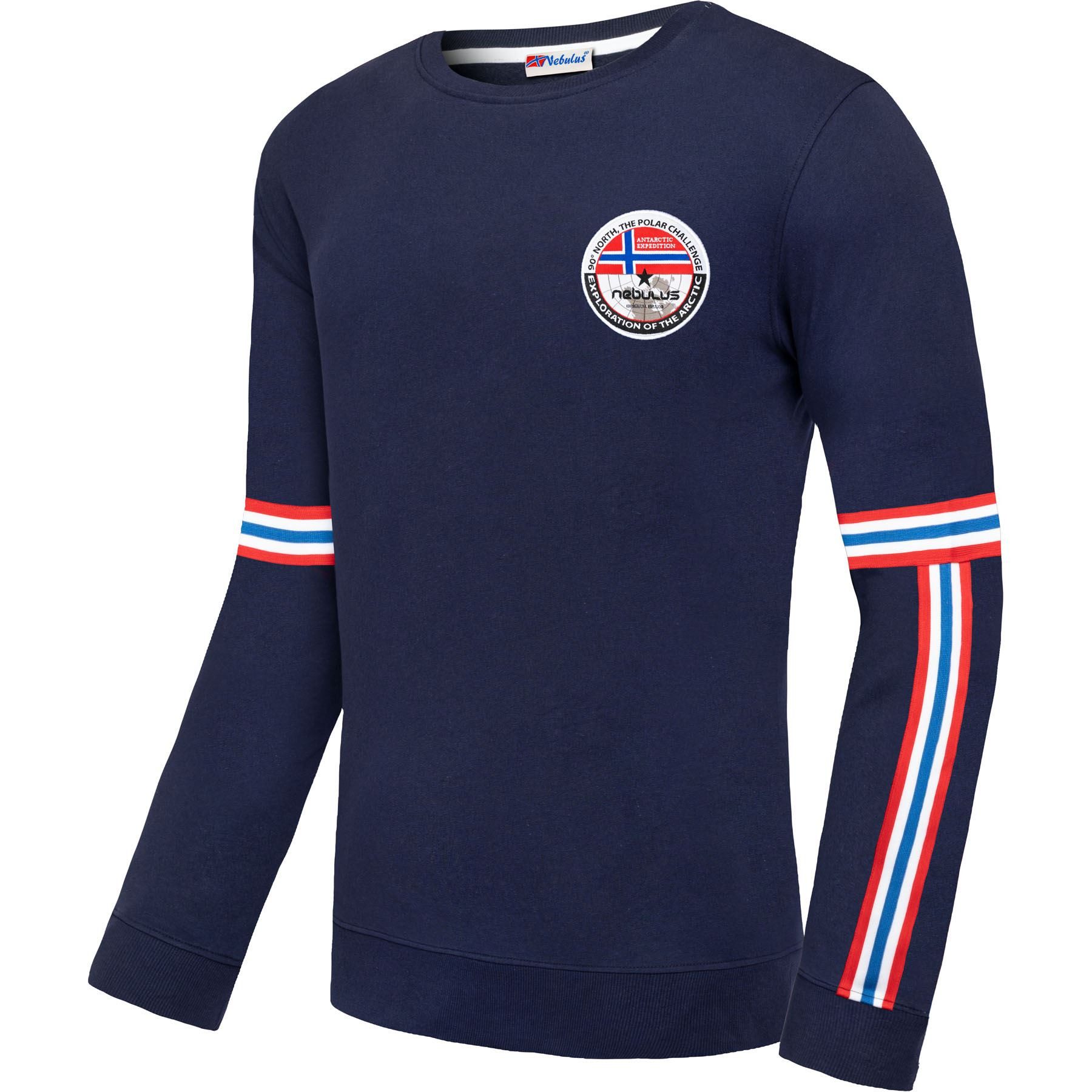Sweatshirt STRIPE, P5035 - Herren, navy, XL
