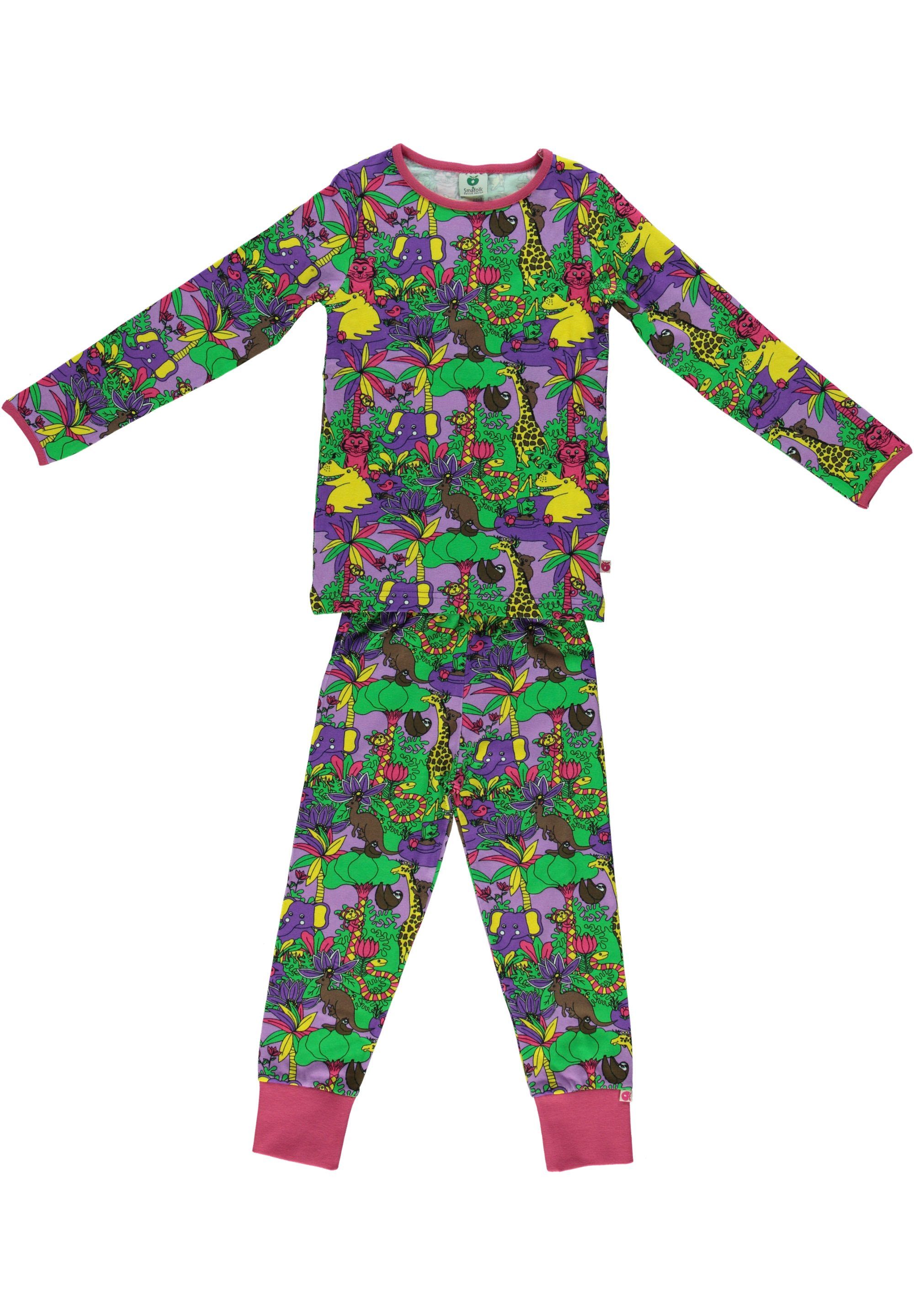 Smafolk Pyjama Jungle nachhaltig, Baumwolle
