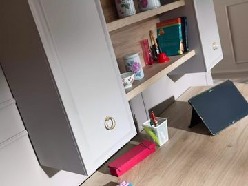 JVmoebel Hängeschrank Hängeschrank Wandschrank Kinderzimmer Bücherregal Holz Grau Design Made in Europa