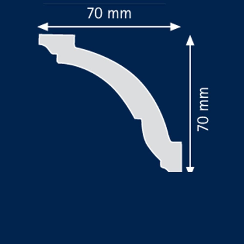 PROVISTON Stuckleiste Polystyrol, 70 x 70 günstig online kaufen