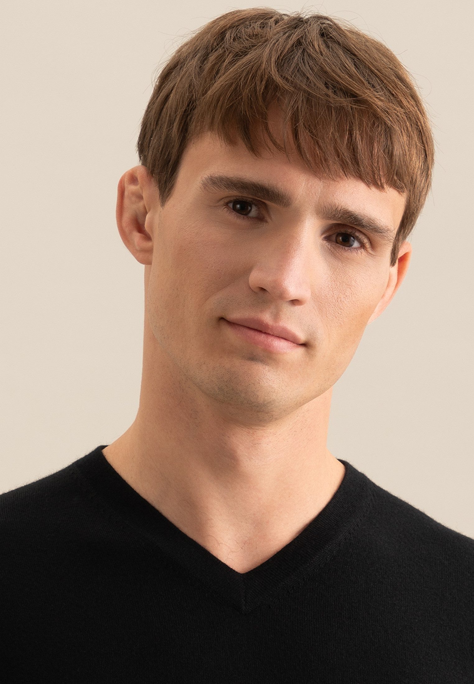 seidensticker Pullunder Schwarze Rose 1/1 V-Neck Uni