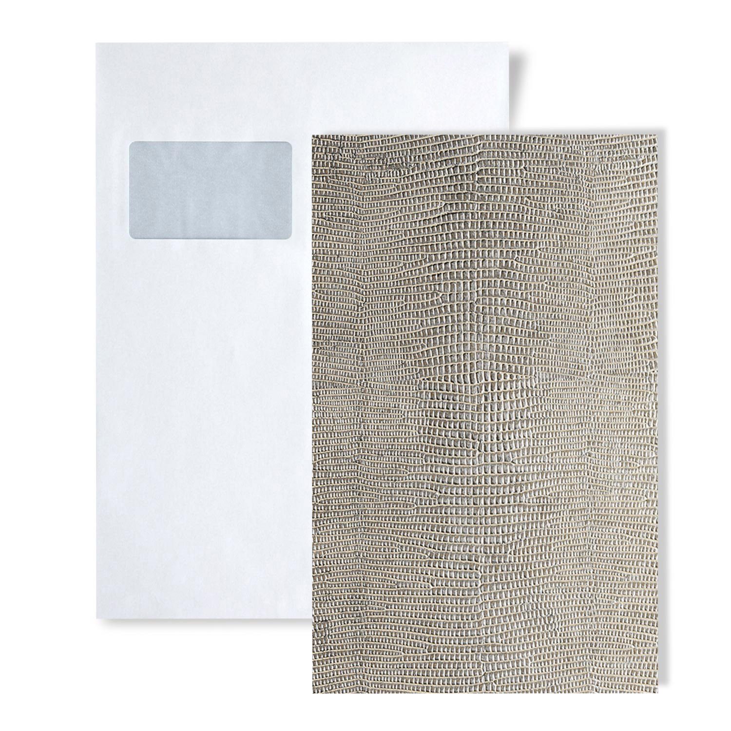 Wallface Wandpaneel 1 MUSTERSTÜCK S-31667 DIN A5 Wandpaneel Muster, BxL: 15x20 cm, 0 qm, (1 MUSTERSTÜCK, Produktmuster, 1-tlg., Muster des Wandpaneels) silber, metallisch glänzend