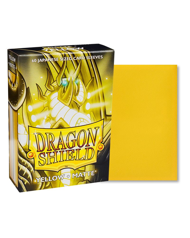 Sammelkarte 60 Small Sleeves - Japanese Matte - yellow / gelb