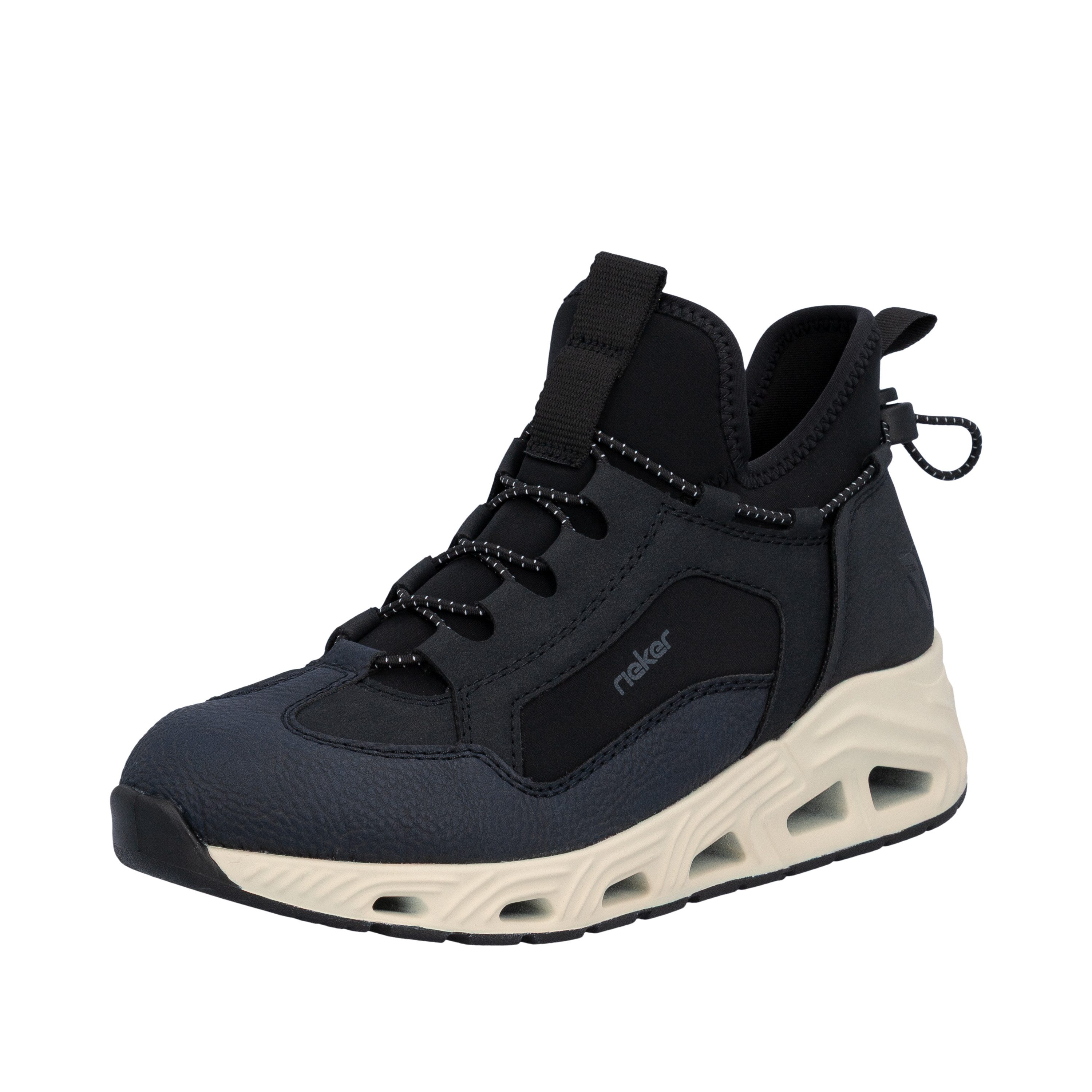 Rieker Slip-On Sneaker Freizeitschuh, Schlupfboots, High-Top-Sneaker, Slip-On mit Gummizug