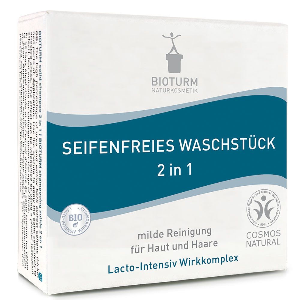 Bioturm Feste Duschseife Seifenfreies Waschstück - 2in1 100g
