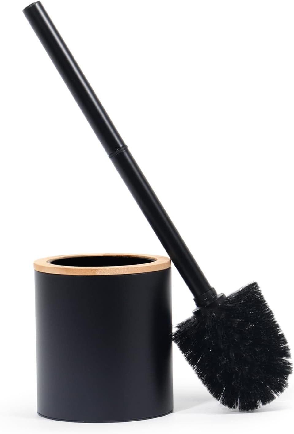 Zedelmaier Badaccessoire-Set Klobürste Holz, Toilettenbürste in Edelstahl, WC Bürsten & Halter, Badezimmer Set, Bürstengarnitur, Klobürstenhalter, Klobesen, Set, 2 pcs