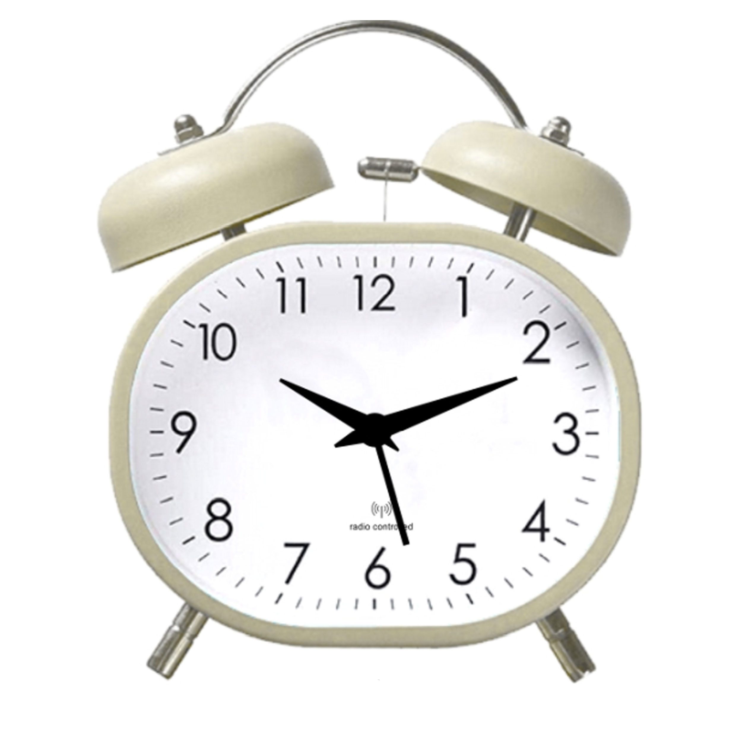 Miraval Quarzwecker Analoger Wecker Beige mit Licht Beleuchtung, Snooze & robustes Metallgehäuse