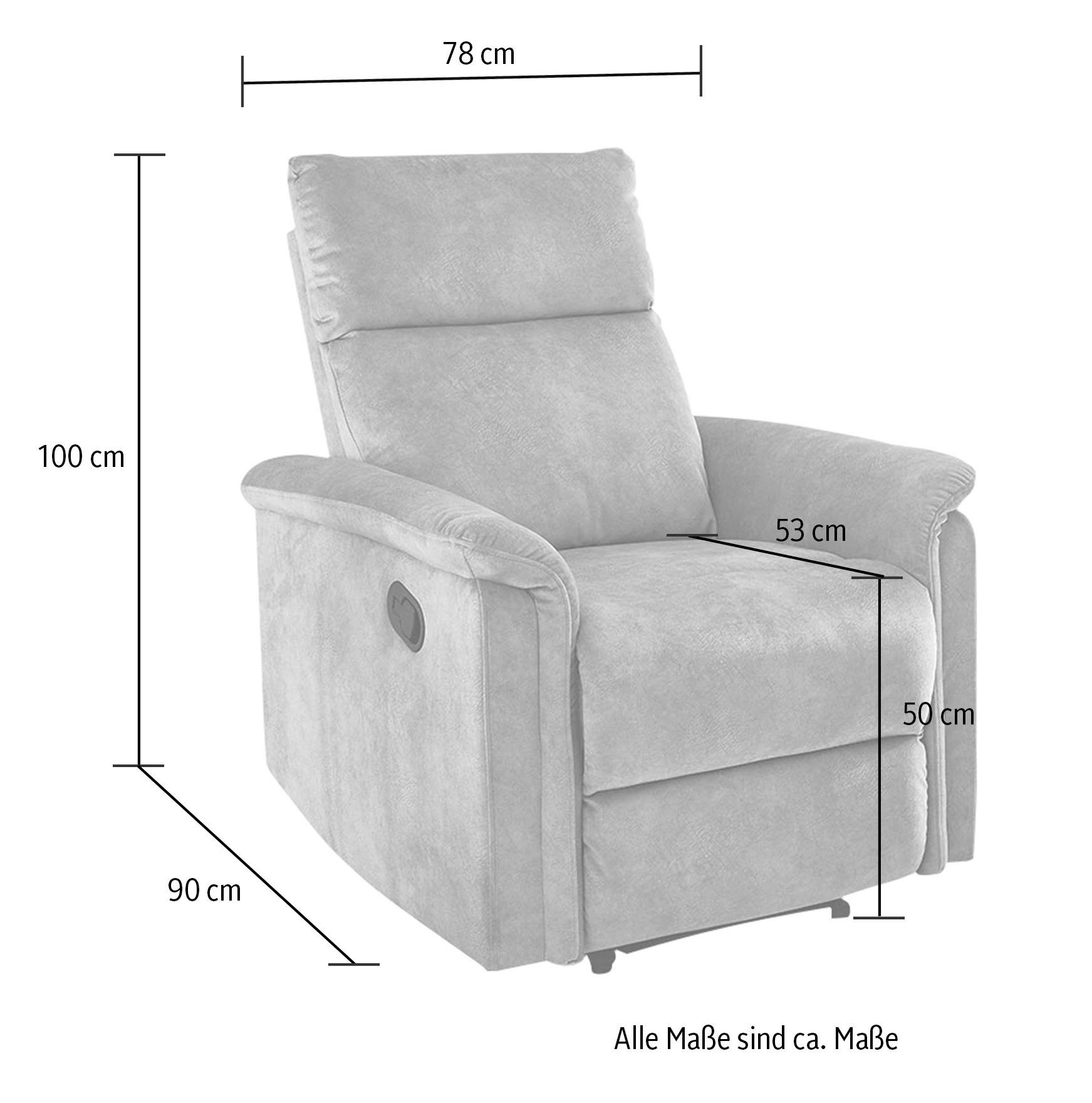 Liegefunktion Sessel halbautomatische Reclinerfunktion, Jockenhöfer durch Amrum, Gruppe TFK-Polsterung
