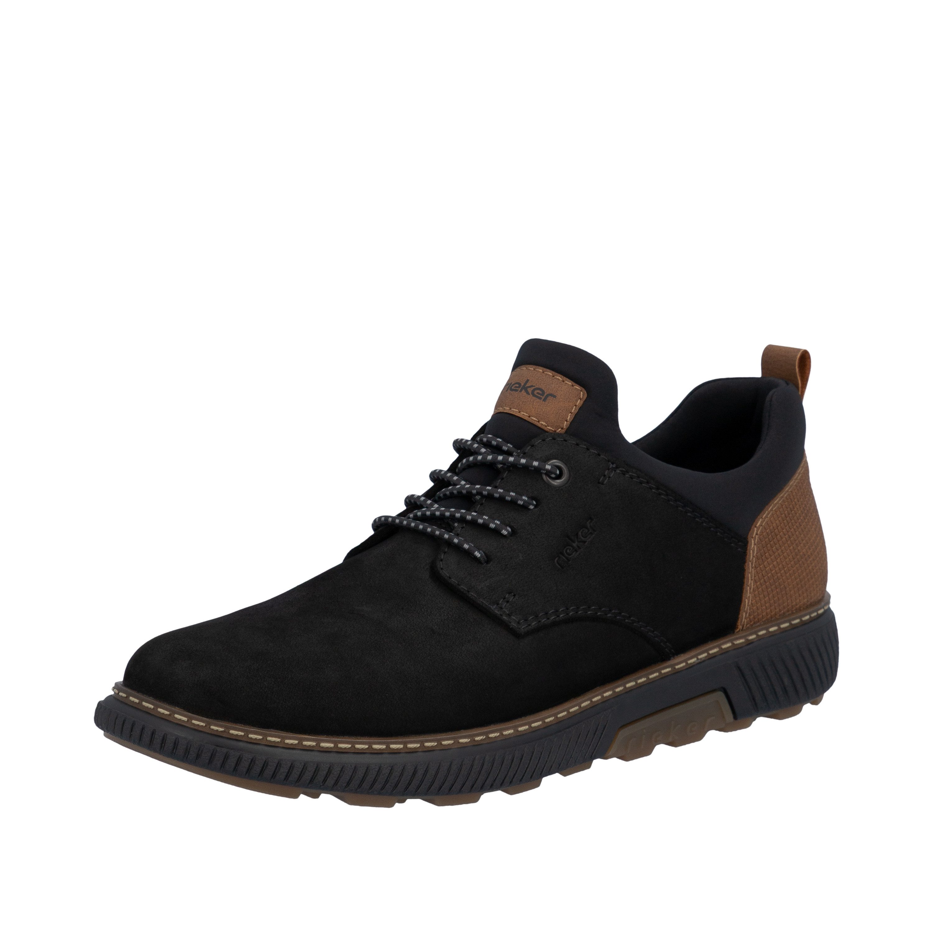 Rieker Slip-On Sneaker Halbschuh, Schlupfschuh, Freizeitschuh, Elastik-Einstieg, schmale Form