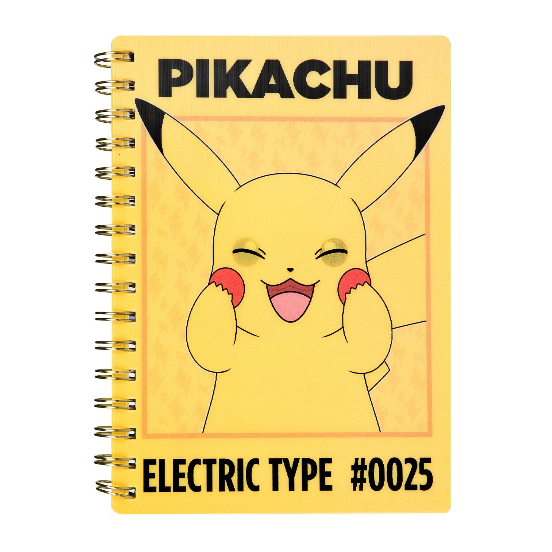 POKEMON JUEGO DE CARTAS Notizheft gelb Journal Schreibheft für Notizen Schule und kreative Ideen