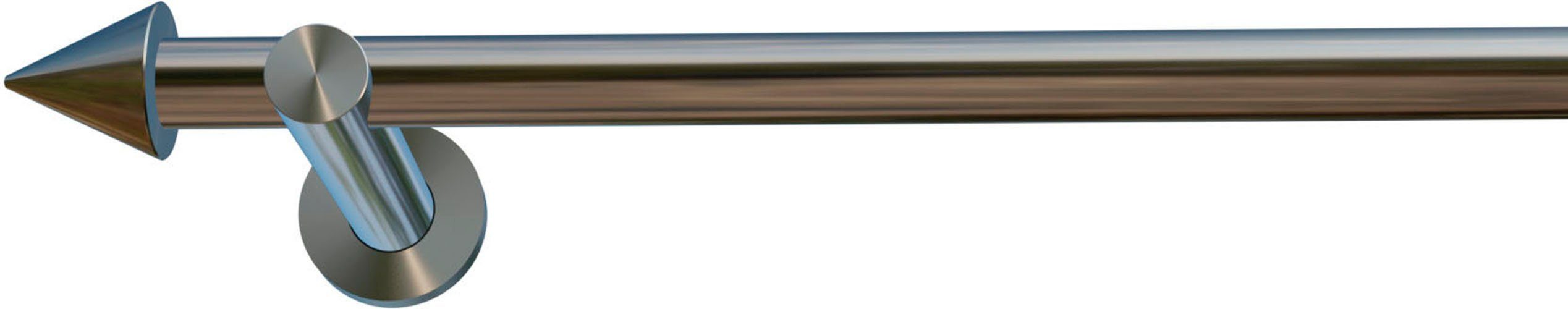 indeko Gardinenstange Calais, Ø 20 mm, 1-läufig, Wunschmaßlänge, verschraubt, Komplett-Set inkl. Montagematerial