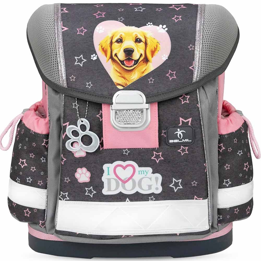 Belmil Schulranzen Set Classy 10-teilig 2025 Mädchen Starry Paws Retriever