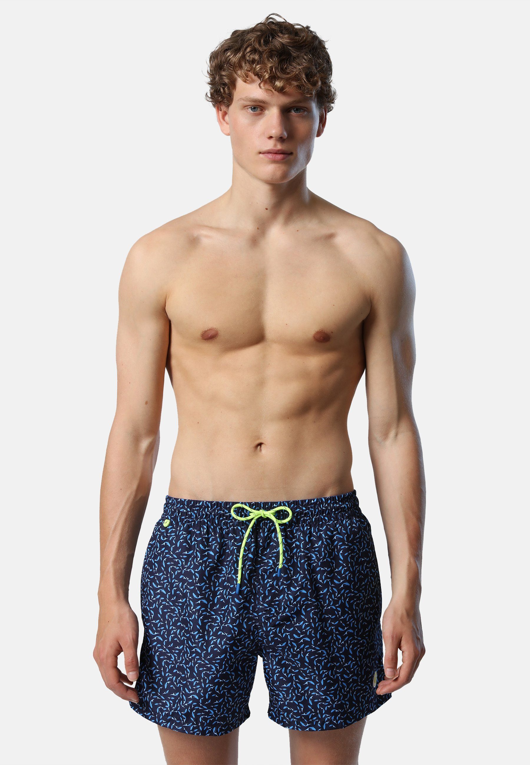 North Sails Badeshorts Herren Badeshorts mit sportivem Design DARK BLUE