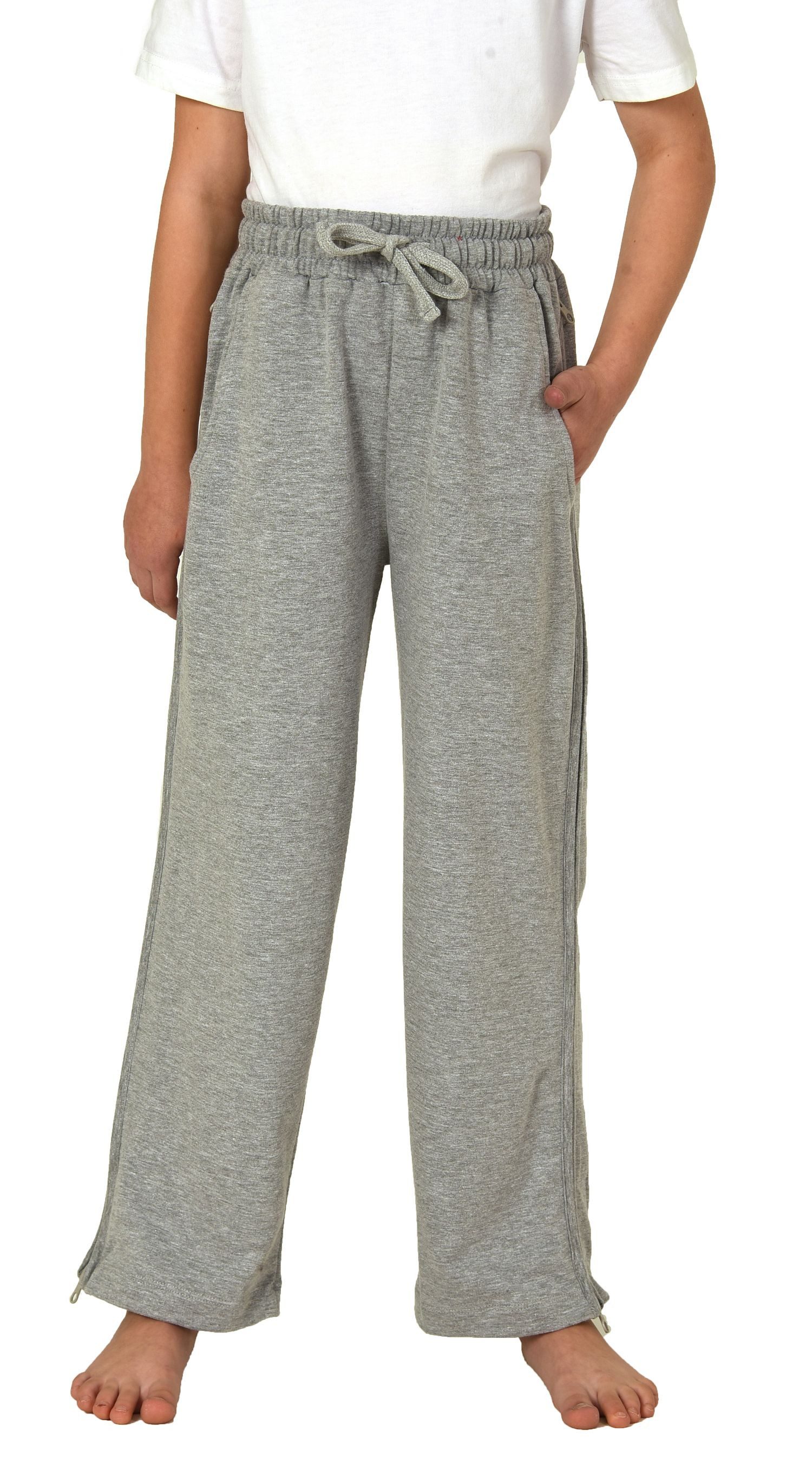 Pyjama Kinder Unisex Trainings Jogging Rehahose mit seitlichen Reißverschluß