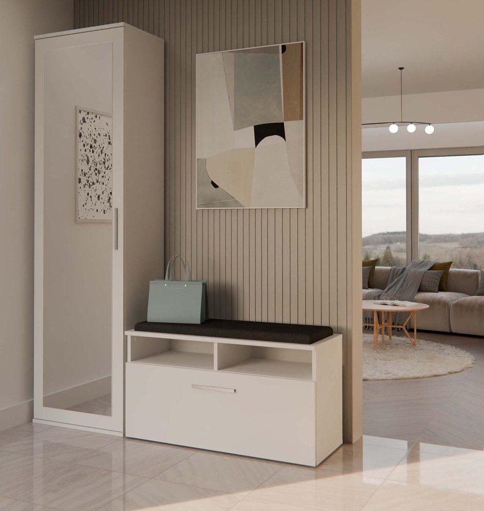 Raumhirsch Furniture Kleiderschrank Kleiderschrank Garderobenschrank (Maße 50 x 180 x 35 cm, Kleiderstange) Farbvarianten, stabil, praktisch
